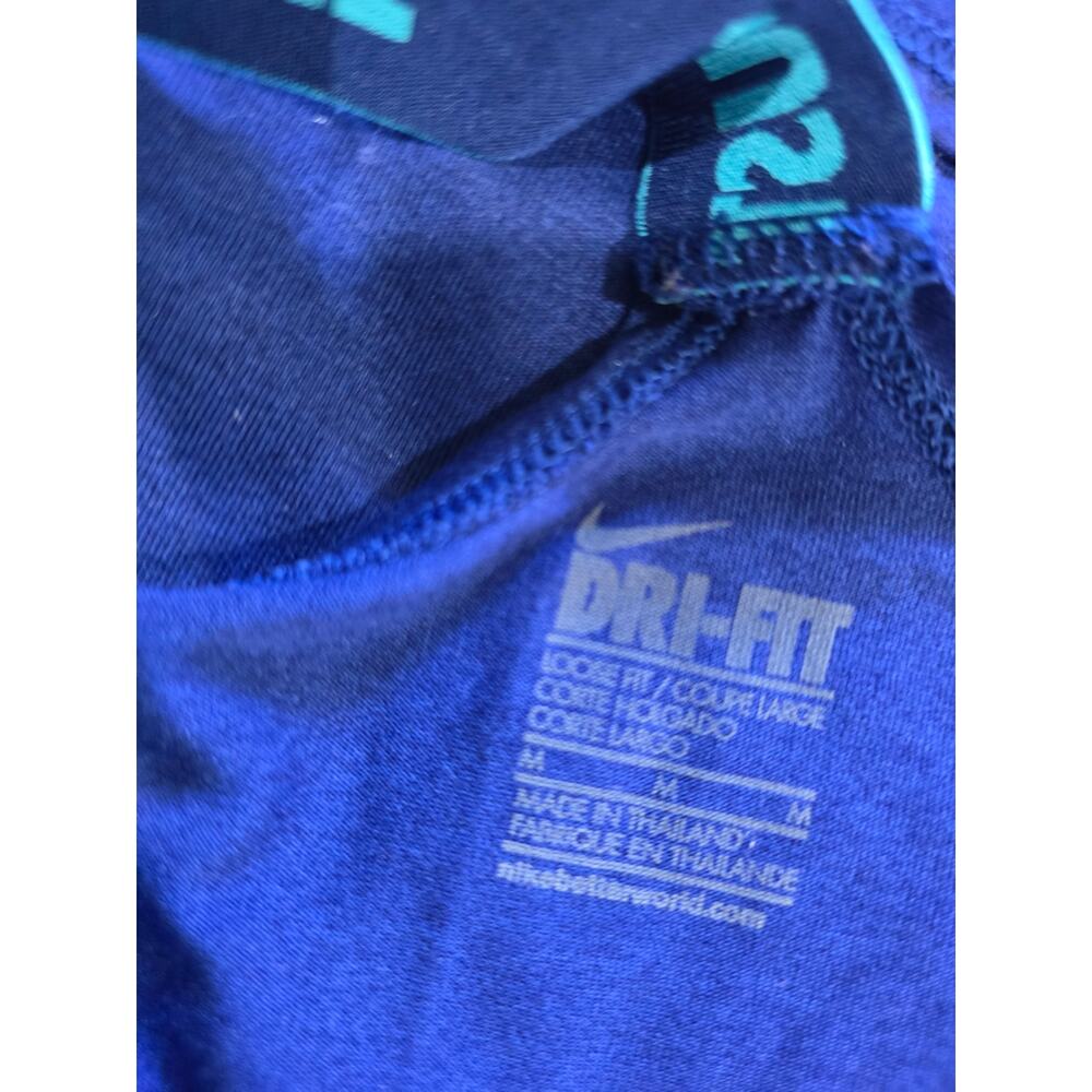 Nike women's Dri-FIT Royal Blue "Just Do It" Racerback Training Tank – Medium - Picture 7 of 8